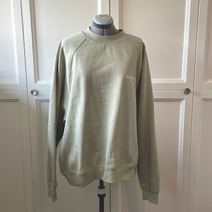 NWT Fear of God Essentials Logo Crew Neck Sweater in Seafoam Green (Large)